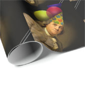 Papier Cadeau Joyeux Anniversaire De Ben Franklin (Coin rond)