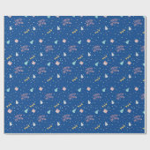 Papier Cadeau Joyeux anniversaire de fête (Plat)