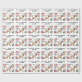 Papier Cadeau Joyeux anniversaire de Terrier Pastel à molle (Plat)