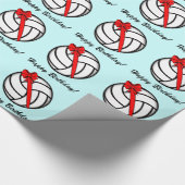 Papier Cadeau Joyeux anniversaire de volleyball (Coin)