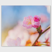 Papier Cadeau Joyeux Anniversaire Des Fleurs De Cerisiers De Sak (Plat)