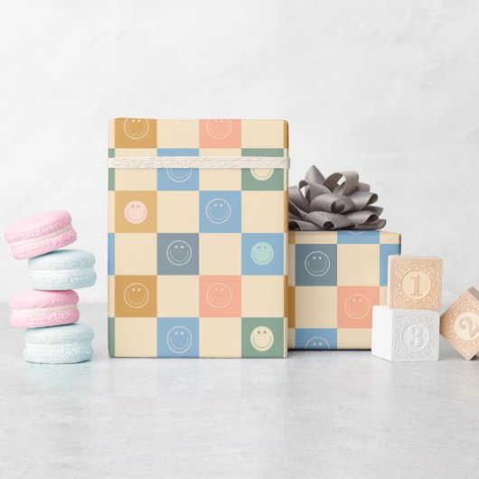 Papier Cadeau Joyeux anniversaire d'un Cool Dude Retro (Baby Shower)