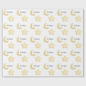 Papier Cadeau Joyeux Anniversaire Étoile (Plat)