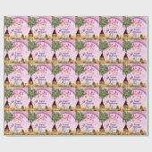 Papier Cadeau Joyeux Anniversaire Fée (Plat)