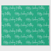 Papier Cadeau Joyeux anniversaire frémissant (Plat)