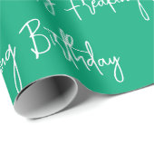 Papier Cadeau Joyeux anniversaire frémissant (Coin rond)