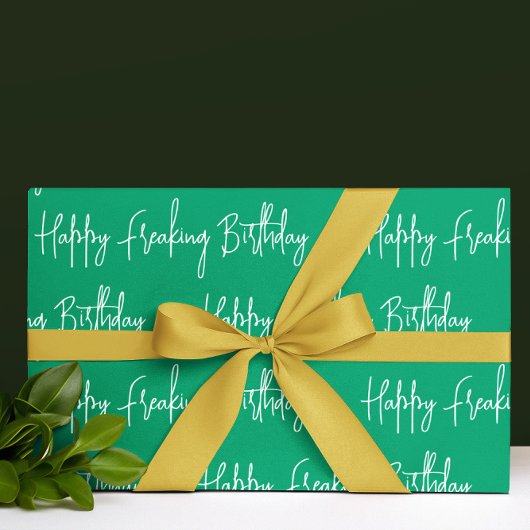 Papier Cadeau Joyeux anniversaire frémissant