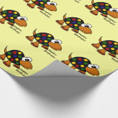 Papier Cadeau Joyeux anniversaire Giftwrap de tortue drôle (Coin)