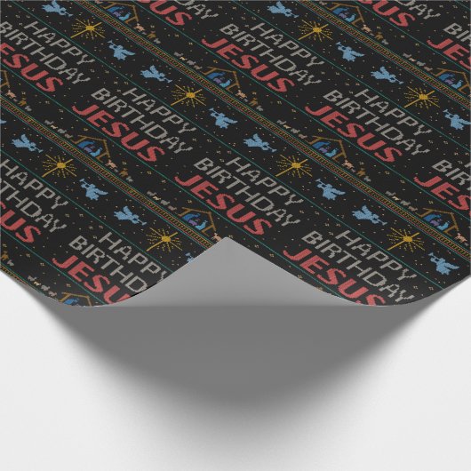 Papier Cadeau Joyeux Anniversaire Jésus Sweater Christian (Coin)