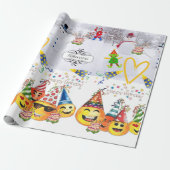 Papier Cadeau Joyeux Anniversaire Joyeux Papier d'enveloppement  (Déroulé)