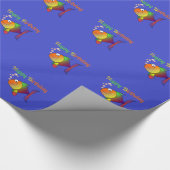 Papier Cadeau Joyeux anniversaire - Joyeux poisson de dessin col (Coin)