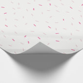 Papier Cadeau JOYEUX ANNIVERSAIRE mignonette bébé saupoudrées ro (Coin)