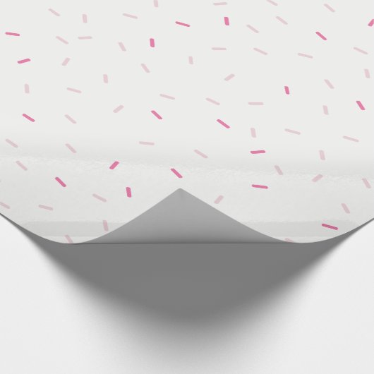 Papier Cadeau JOYEUX ANNIVERSAIRE mignonette bébé saupoudrées ro (Coin)