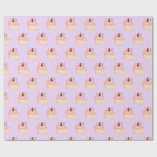 Papier Cadeau Joyeux Anniversaire Mignonne Strawberry Shortcake