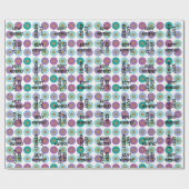 Papier Cadeau Joyeux anniversaire Motif coloré (Plat)