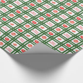 Papier Cadeau Joyeux anniversaire - Motif de tomates fraîches (Coin)