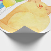 Papier Cadeau Joyeux Anniversaire Papier à envelopper Chat Dame (Coin)