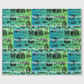 Papier Cadeau Joyeux Anniversaire Papier Cadeau, Pêche, Cadeau P (Plat)