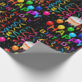 Papier Cadeau Joyeux Anniversaire Papier Cupcake (Coin)