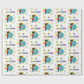 Papier Cadeau Joyeux Anniversaire Papier Enveloppant Africain Ga (Plat)