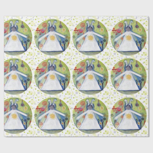 Papier Cadeau Joyeux Anniversaire Papier Enveloppant Matte (Plat)