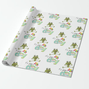 Papier Cadeau Joyeux Anniversaire Papier FUN Frog