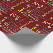 Papier Cadeau Joyeux Anniversaire Papier Martha (Coin)