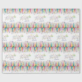 Papier Cadeau Joyeux Anniversaire Papier papier FUN Cupcake (Plat)