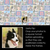 Papier Cadeau Joyeux Anniversaire Photo Collage N'importe quel â