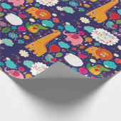 Papier Cadeau Joyeux Anniversaire Pour Vous De Mignons Animaux (Coin)