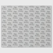 Papier Cadeau Joyeux anniversaire sur l'anniversaire du Mariage (Plat)