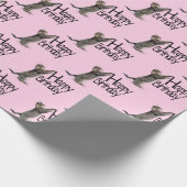 Papier Cadeau Joyeux anniversaire Tabby Cat fun (Coin)