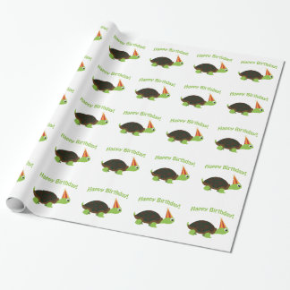 Papier Cadeau Joyeux anniversaire ! Tortue
