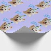 Papier Cadeau Joyeux Anniversaire Westie Wrapping Papier (Coin)