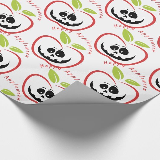 Papier Cadeau Joyeux Appleween Jack O'lantern Thunder_Cove (Coin)