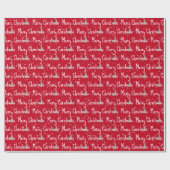 Papier Cadeau Joyeux Arbre de Noël (Plat)