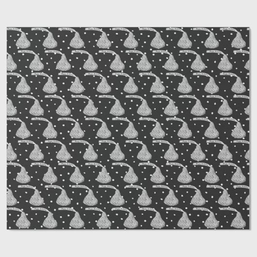 Papier Cadeau Joyeux Baisers D'Anniversaire À Points (Plat)