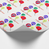 Papier Cadeau Joyeux Ballons d'anniversaire (Coin)