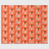 Papier Cadeau Joyeux Ballons d'anniversaire et Confetti (Plat)