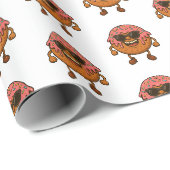 Papier Cadeau Joyeux beignets (Coin rond)