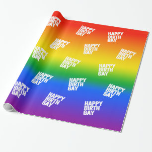 Papier Cadeau Joyeux Birthgay