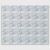 Papier Cadeau Joyeux bonhomme de neige (Plat)