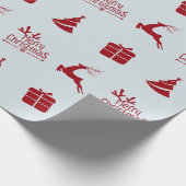 Papier Cadeau Joyeux cadeau de Noël d'hiver minimal moderne (Coin)