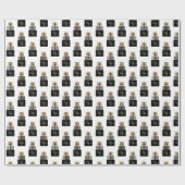 Papier Cadeau Joyeux cadeau de Noël moderne (Plat)