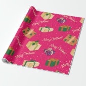 Papier Cadeau Joyeux Cadeaux de Noël (Déroulé)