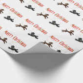 Papier Cadeau Joyeux canicules de Noël enveloppant du papier (Coin)
