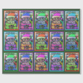 Papier Cadeau Joyeux Catsmans (Plat)