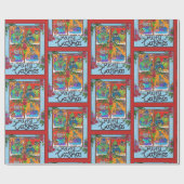Papier Cadeau Joyeux Catsmas (chats dans Windows) (Plat)