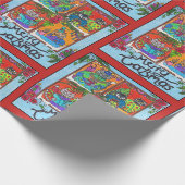 Papier Cadeau Joyeux Catsmas (chats dans Windows) (Coin)