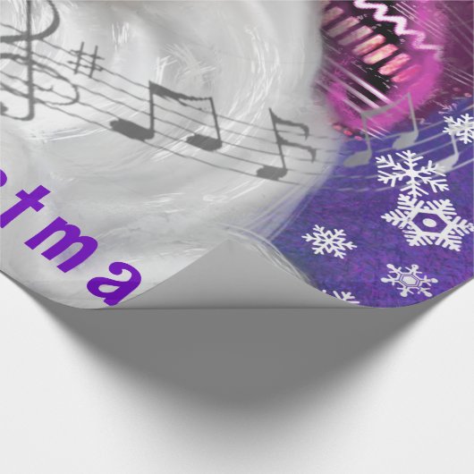 Papier Cadeau Joyeux chant Gnome Papier Enveloppant Noël (Coin)